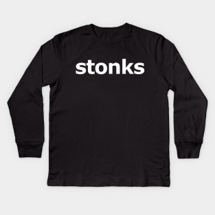 stonks Kids Long Sleeve T-Shirt